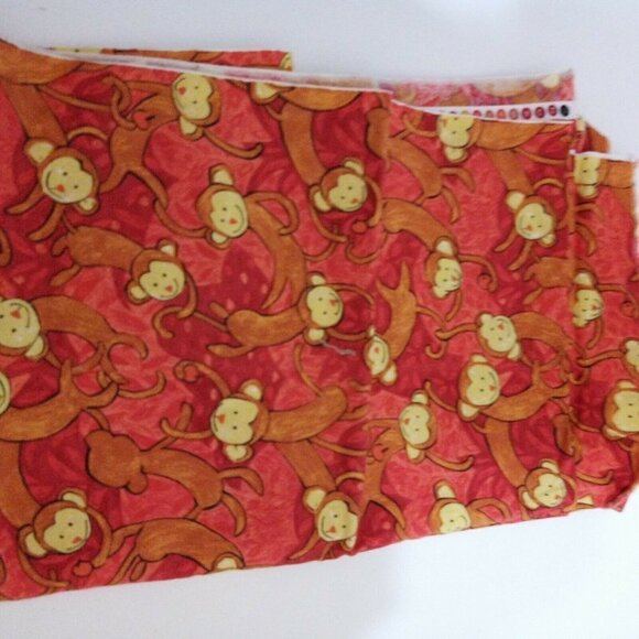 vintage Safari So Good by P&B Textiles fabric Monkey sewing quilting 44" x 72" - Picture 3 of 5